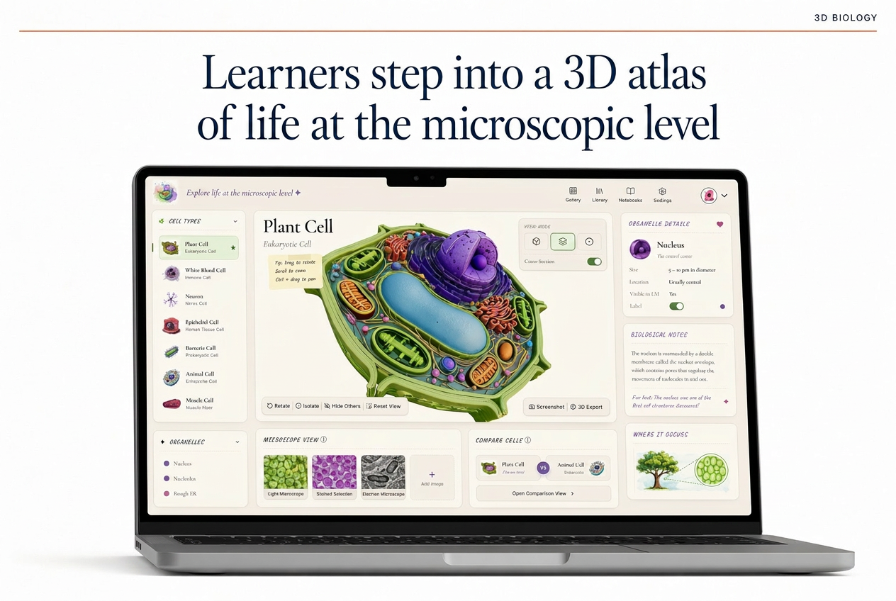 Cell Architecture Studio — 3D Interactive Atlas